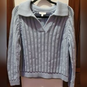 EUC Haven Well Within Women's Baby Blue Sweater